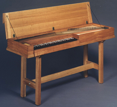 [Picture of unfretted clavichord]